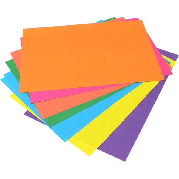 Картон цветной+бумага цветная А4 7+7 Все цвета радуги Тетрада (25)