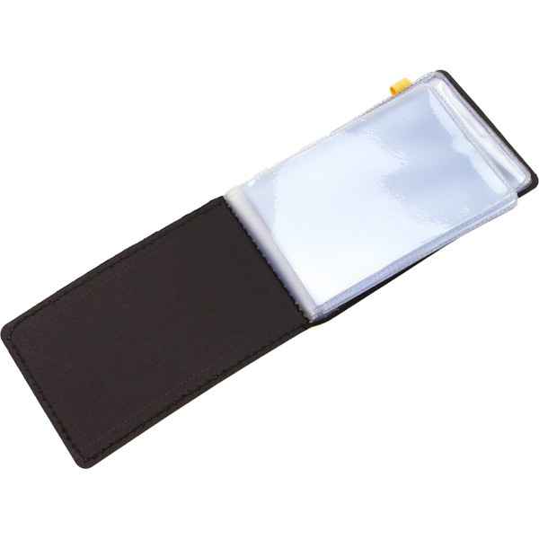 Візитниця на 20 візиток Optima Vivella кишенькова на резинці жовта O51615-05 