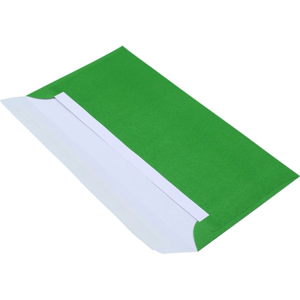 Конверт поштовий Е65/DL (0+0) самосклеювальний із силіконовою стрічкою зелений (100) (500) (1000) 2240з