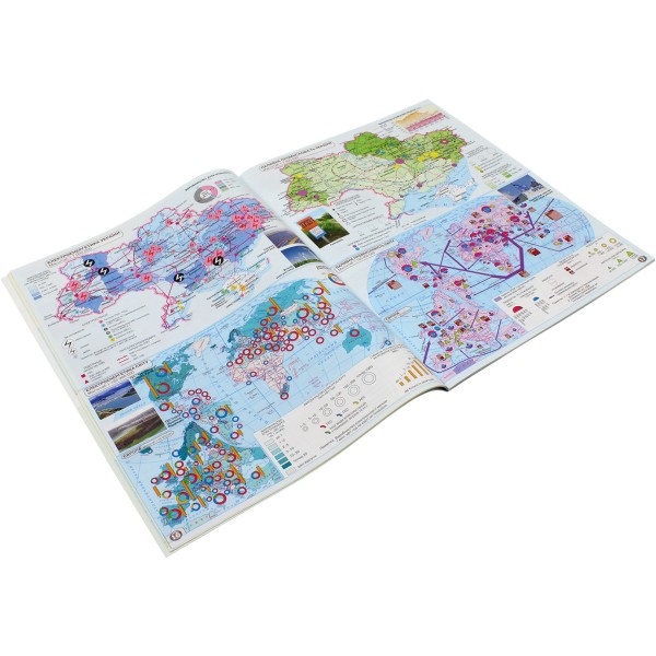 Атлас A4 Україна і світове господарство 9 клас Картографія (50) 9886/1476/3098