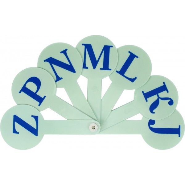 Віяло букв англійський алфавіт Синтез (160)