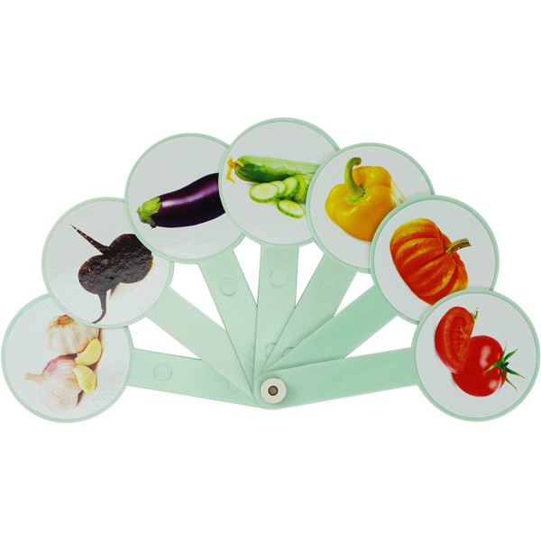 Віяло кольорів та овочів