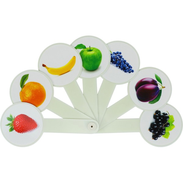 Віяло кольорів і фруктів