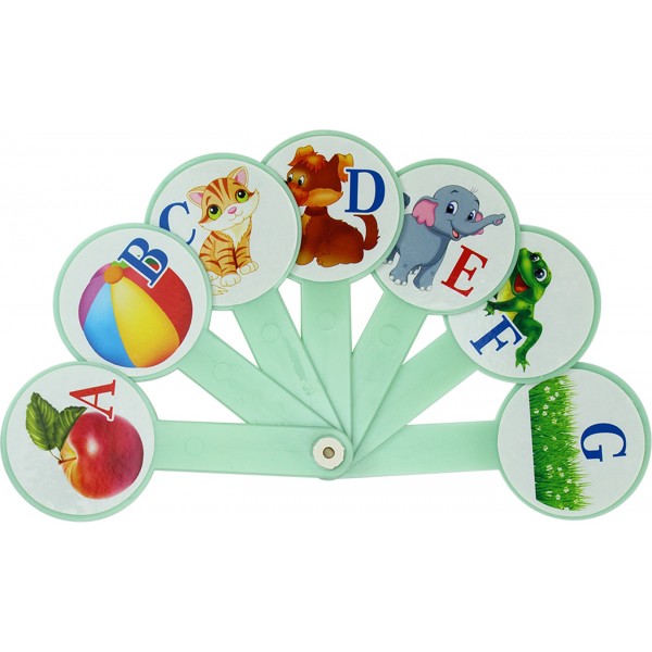 Віяло букв англійський алфавіт з картинками Синтез