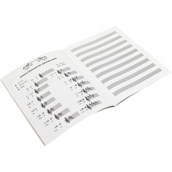 Нотний зошит Супер Рюкзачок А5+ з підказками (5) (40) ЗН-2