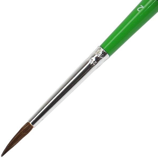 Кисточка художественная пони круглая 2 Rosa Studio короткая ручка (6) 612/18661202