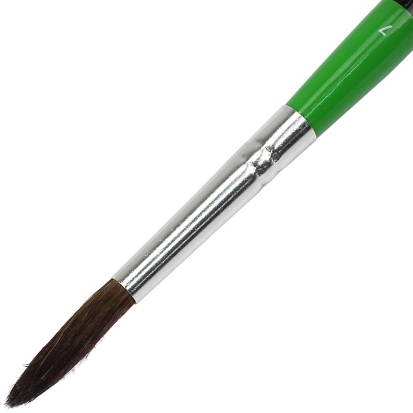 Пензлик художній поні круглий 7 Rosa Studio коротка ручка 612/18661207