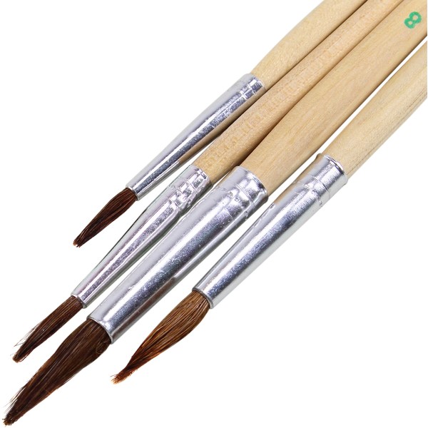 Набір пензлів на блістері 4шт Пегашка (24) (288) AB4