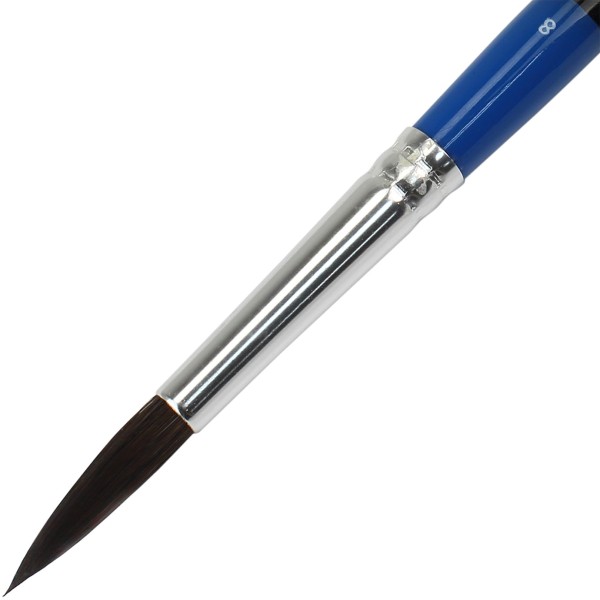 Кисточка художественная белка круглая 8 Rosa Start короткая ручка (6) 211/18621108