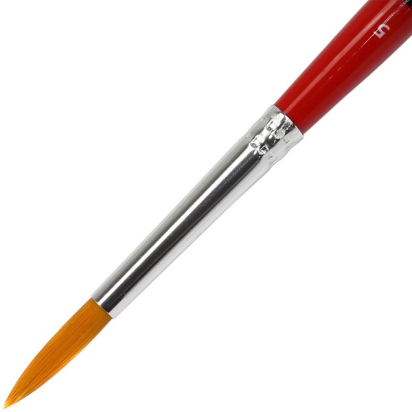 Пензлик художній синтетика круглий 5 Rosa Start коротка ручка (6) 111/18611105