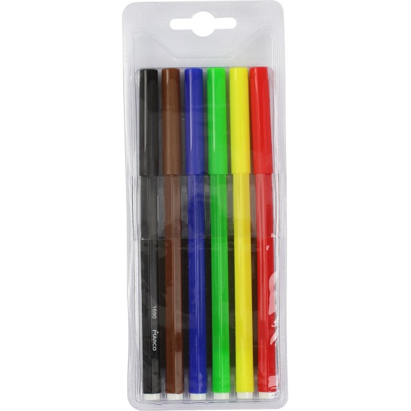 Фломастеры Marco 6 цветов (48) (384) 1690/6