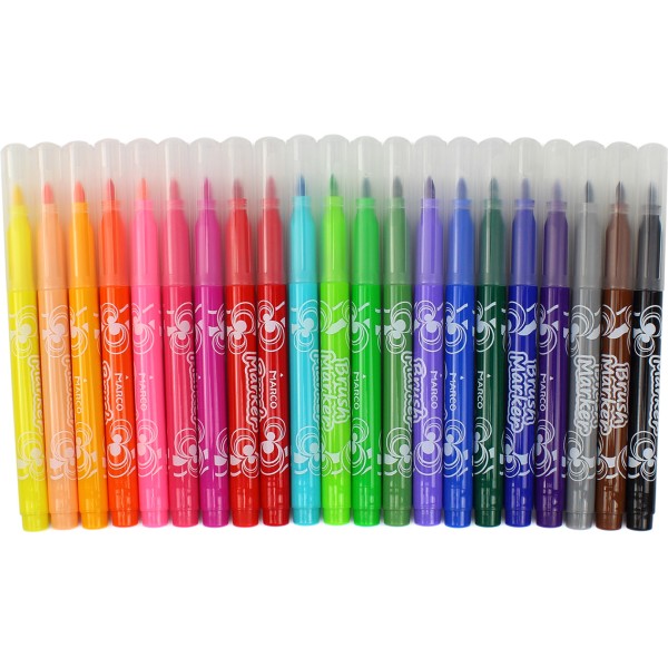 Фломастери-пензлики Marco 21 колір в тубі (4) (48) 1633-21P/0515