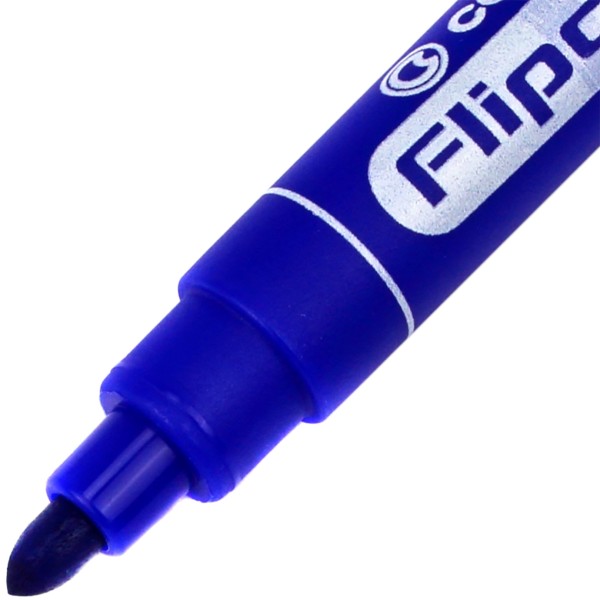Маркер Centropen Flipchart 2,5мм на водной основе круглый синий (10) 8550/03