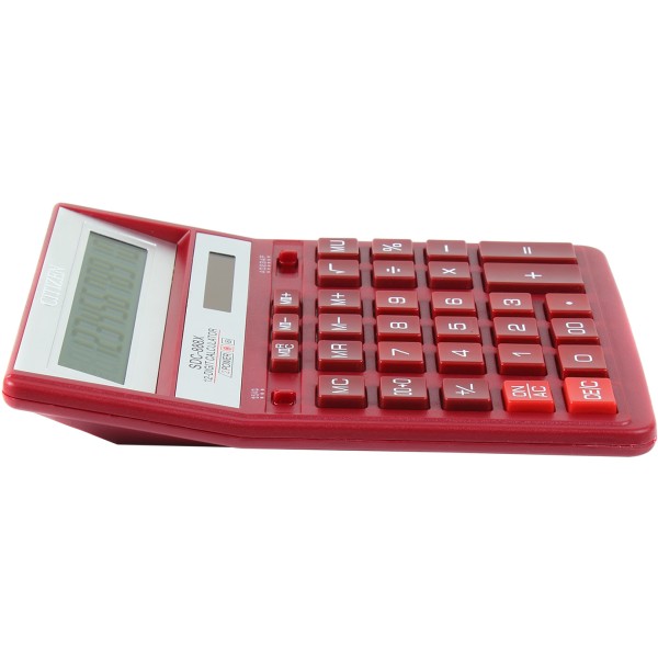 Калькулятор Citizen 12-розрядний червоний (10) SDC-888XRD 