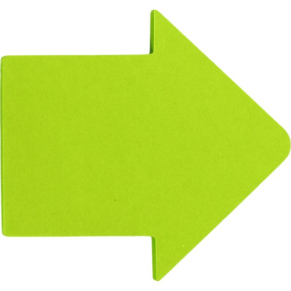 Блок для заміток з липким шаром фігурний 69х65мм Sсholz стрілка 50 аркушів асорті (6) 8073