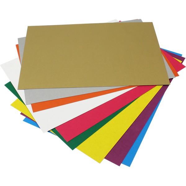 Картон кольоровий А4 9 аркушів (золото+срібло) Тетрада (25) 1185