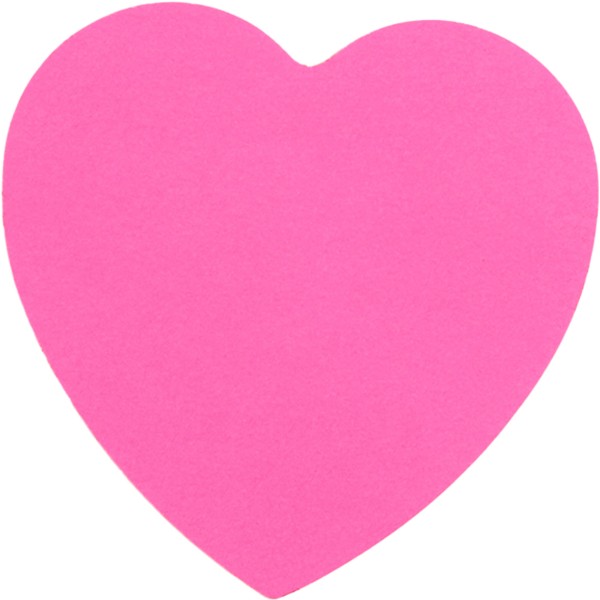 Блок для заміток з липким шаром 70х70 мм 50 аркушів серце Axent (1) (24) 2443-01