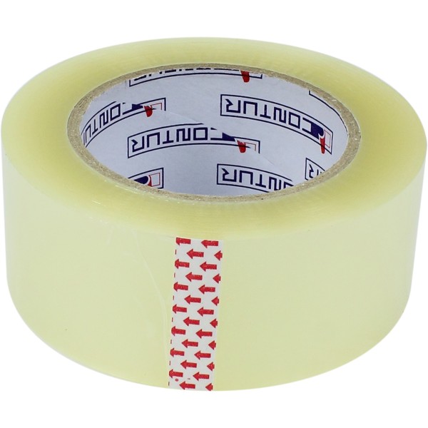 Стрічка клейка пакувальна Contur 48ммх150мх45мкм прозора (пиле, волого, морозостійка) (6) (24) 