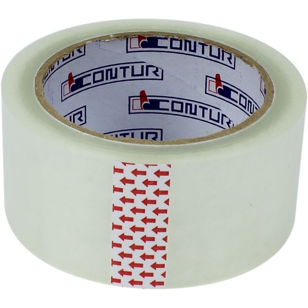 Стрічка клейка пакувальна Contur 48ммх75мх45мкм прозора (пиле, волого, морозостійка) (6) (36)