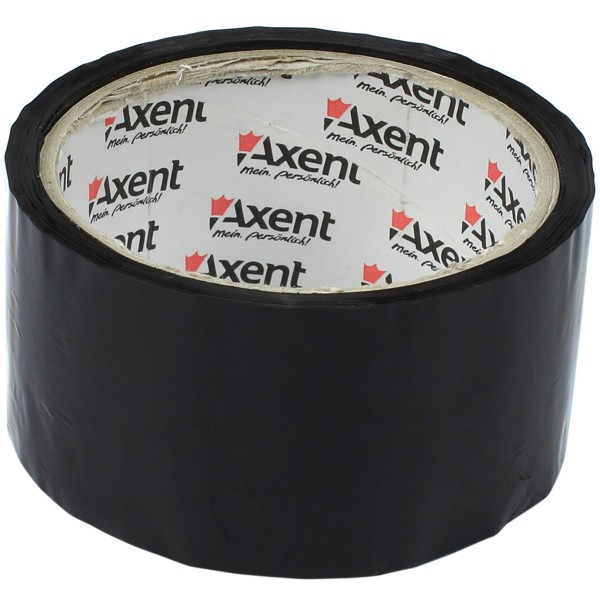 Лента клейкая упаковочная Axent 48 ммх35 м, 40 мкм, черная (6) (72) 3044-01