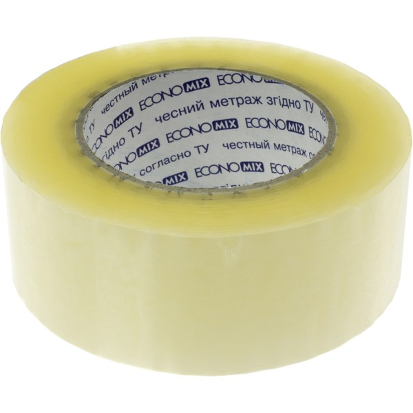 Стрічка клейка Economix 48мм х 200 м прозора (6) (24) E40817  