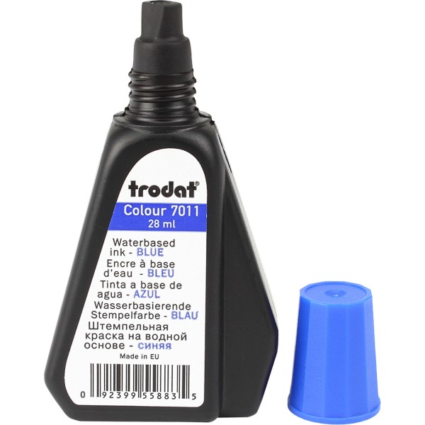 Штемпельна фарба синя 28мл 7011