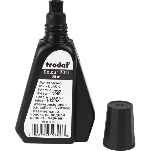 Штемпельна фарба 7011 чорна 28мл