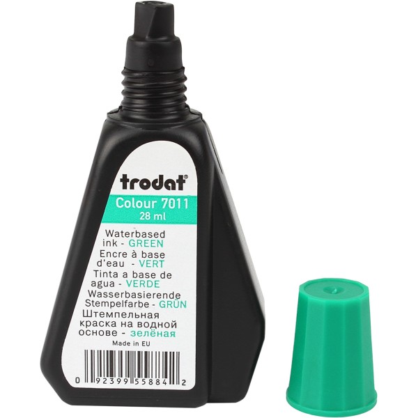 Штемпельна фарба зелена 28мл 7011