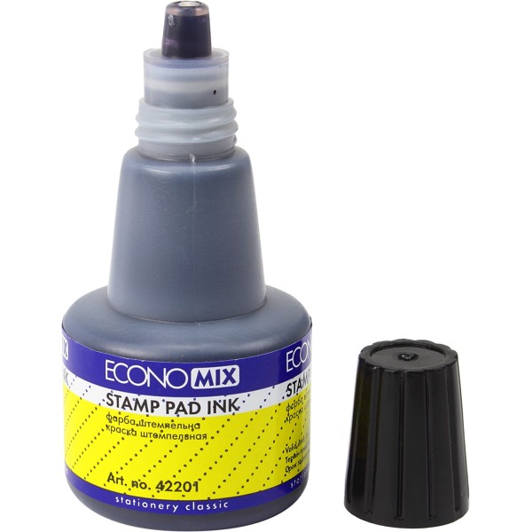 Штемпельна фарба Economix чорна (12) E42201-01