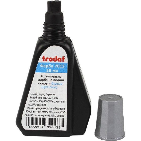 Штемпельна фарба Premium бірюзова 28мл 7012