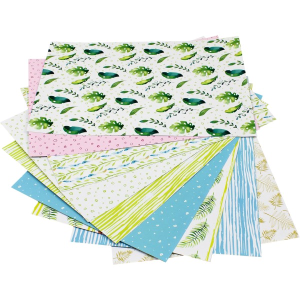 Картон дизайнерський 9 аркушів А4 Поділля Друзі тропіків (1) (200) 18469