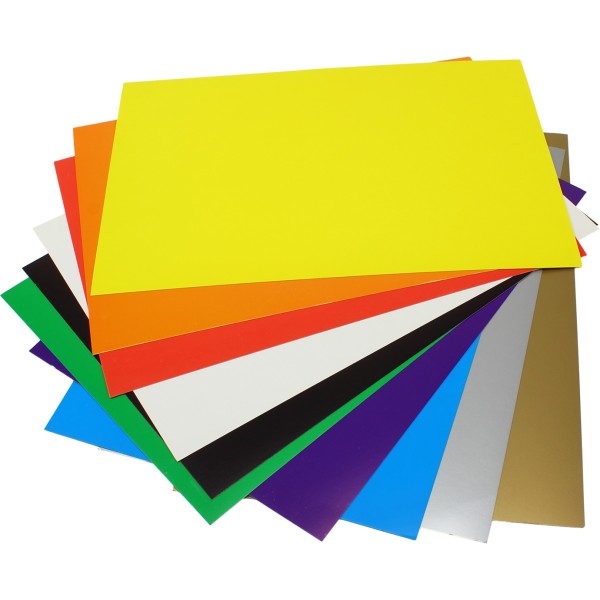 Картон кольоровий А4 10 аркушів (золото + срібло) Рюкзачок (25) КК-1