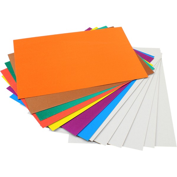 Набір картону і паперу кольорового A4 21 аркуш 777 Тетрада (20)