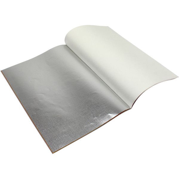 Бумага цветная А4 8 листов Металлизированная Премиум Апельсин (15) КПМ-А4-8