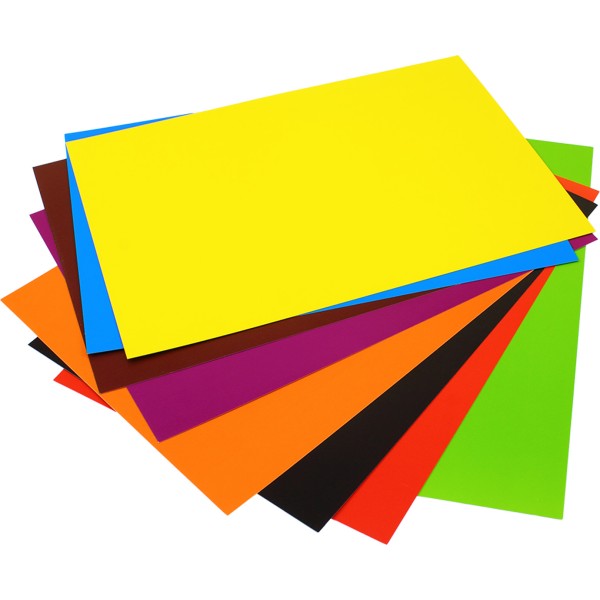 Набір кольорового картону і паперу А4 односторонній, 8+8 листів, глянсовий Преміум (20) КПК-А4-16/Апельсин /