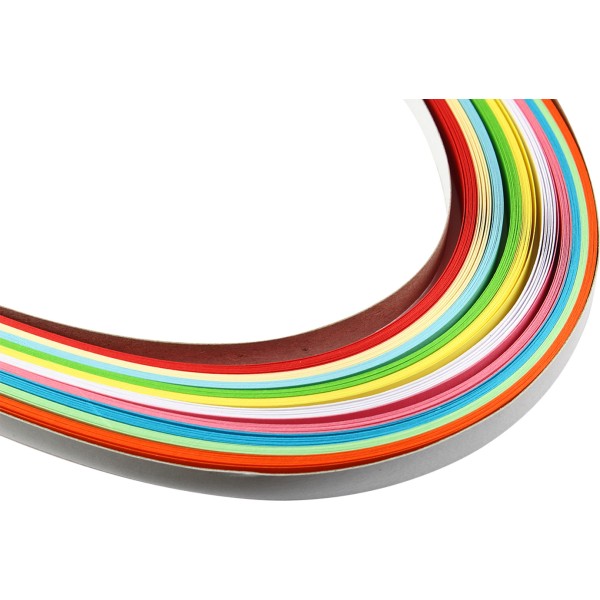 Бумага для квиллинга 16 Рюкзачок 7х420мм 10 цветов 100 полосок (15) УП-71