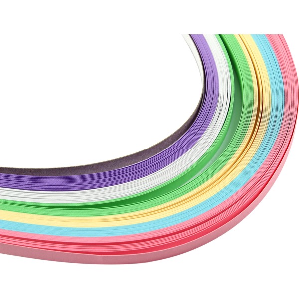 Бумага для квиллинга 6 Рюкзачок 5х420мм 6 цветов 96 полосок (20) УП-46