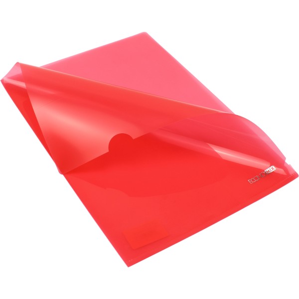 Папка-куточок Economix E31153-03 А4 щільна червона