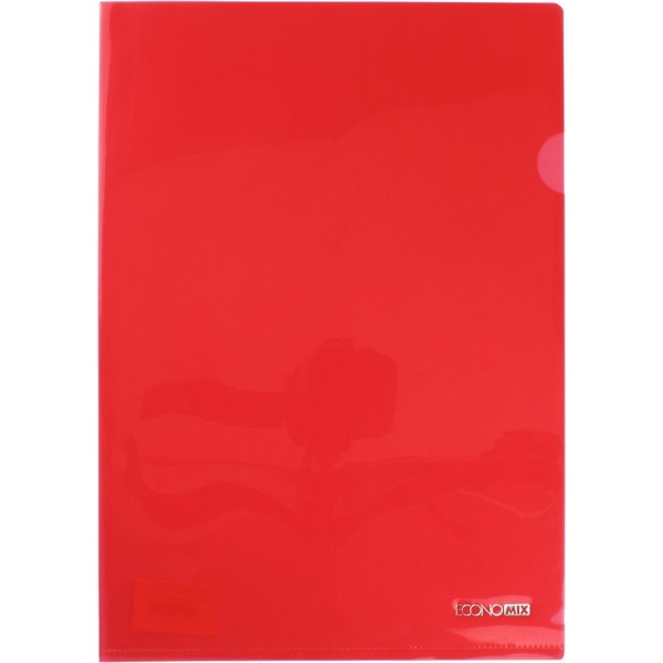 Папка-куточок Economix E31153-03 А4 щільна червона