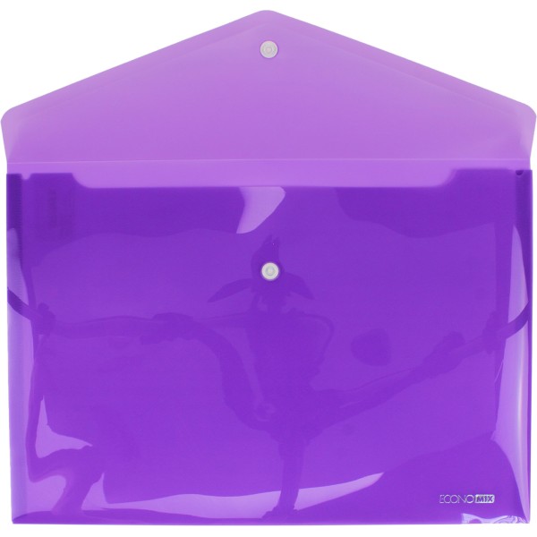 Папка-конверт Economix А4 на кнопці асорті (12) (120) E31301