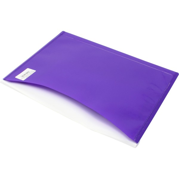 Папка-конверт Optima Вишиванка А4 пластикова 2 відділення на кнопці фіолетова (10) (150) O35206-12 