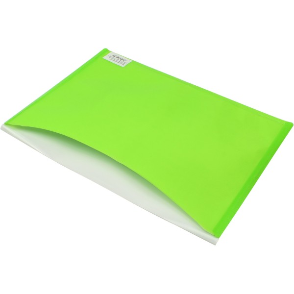 Папка-конверт Optima Вишиванка O35206-13 А4 пластикова 2 відділення на кнопці салатова