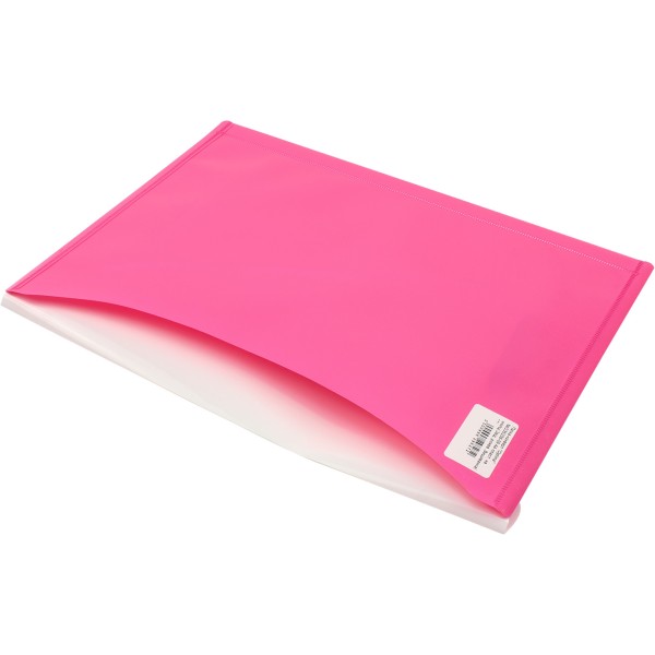 Папка-конверт Optima Вишиванка А4 пластикова 2 відділення на кнопці рожева (10) O35206-09 