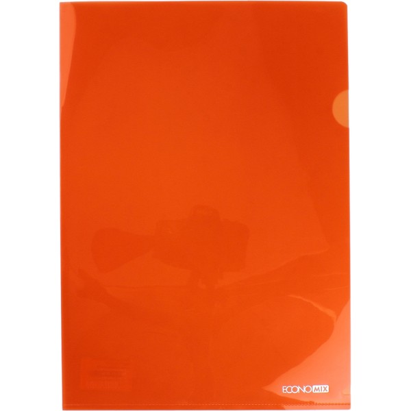 Папка-куточок Economix А4 щільна помаранчева (10)  E31153-06