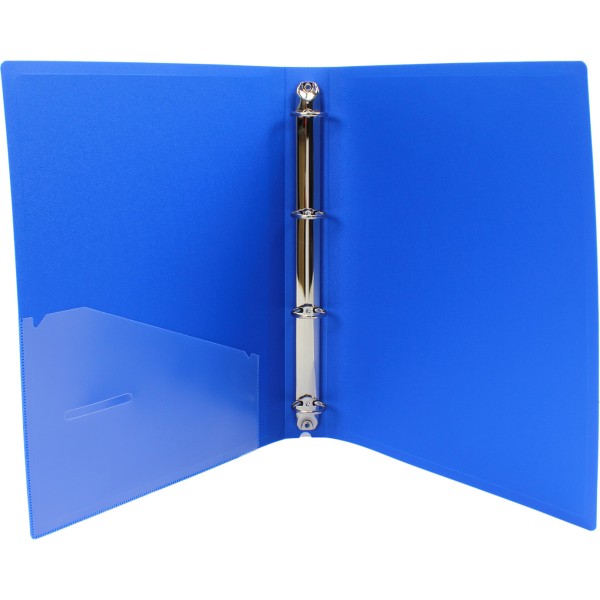 Папка на 4-х кільцях Economix А4 d-25мм синя (1) (10) E30702-02 