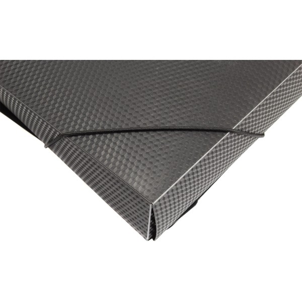 Папка-бокс Economix А4 40мм пластикова на резинці чорна (1) (20) E31402-01 