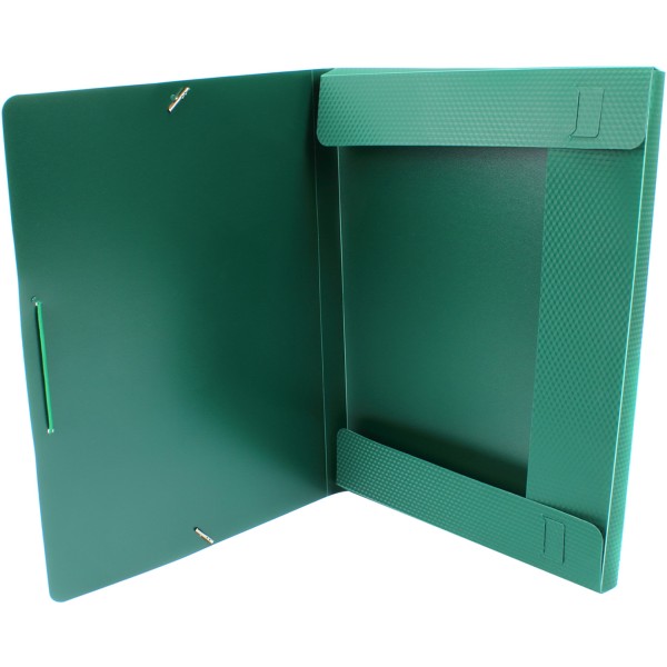 Папка-бокс Economix А4 20 мм пластикова на резинці зелена (1) (20) E31401-04