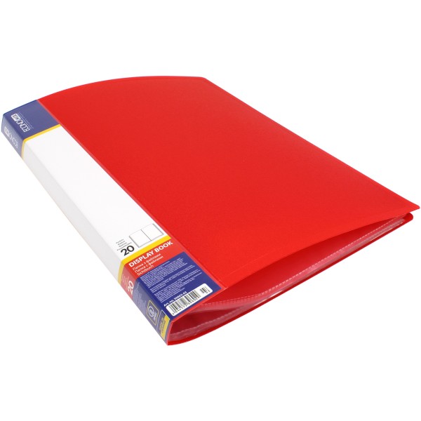 Папка з 20-ма файлами А4 Economix червона (24) E30602-03 