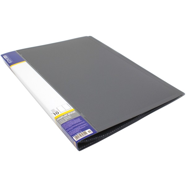 Папка з 10-ма файлами A4 Economix сіра (6) (24) E30601-10 