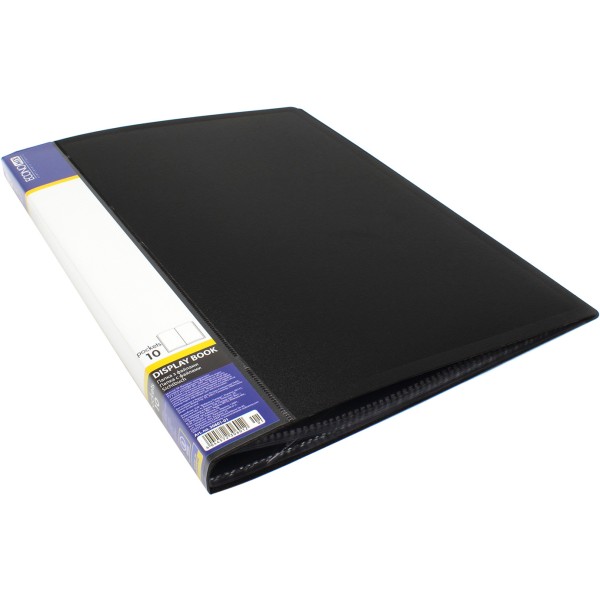 Папка з 10-ма файлами Economix А4 чорна (6) (24) E30601-01